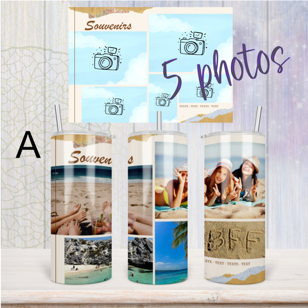 Bouteille photo personnalisée