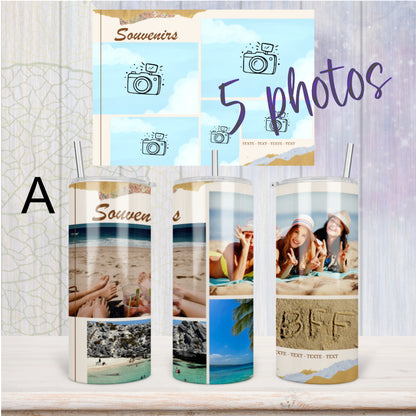 Bouteille photo personnalisée