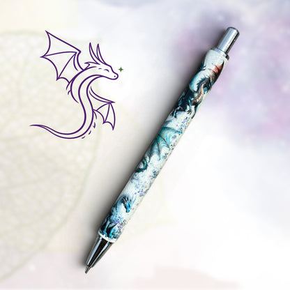 Inspiration Dragon 🐉✨ Stylo à bille noire